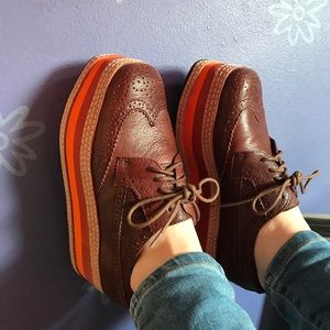 Crown vintage Oxford platforms